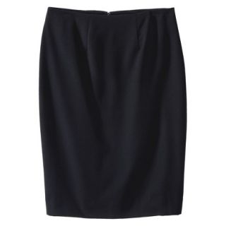 Merona Womens Twill Pencil Skirt   Black   6