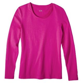 C9 by Champion Womens Long Sleeve Power Workout Tee   Vivid Pink M