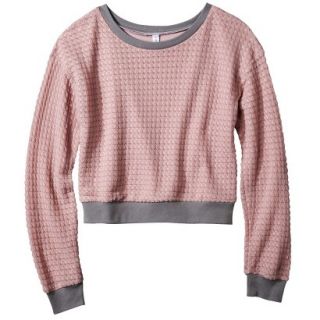 Xhilaration Juniors Sweater Knit Top   Rose M(7 9)
