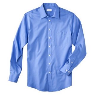 Merona Mens Ultimate Classic Fit Dress Shirt   French Blue Twill L