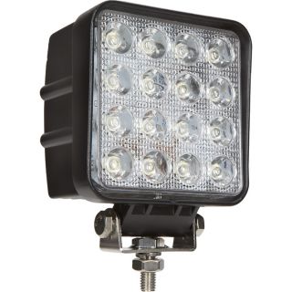 Ultra Tow 9 32 Volt LED Floodlight   Clear, Square, 4.3 Inch, 2,880 Lumens