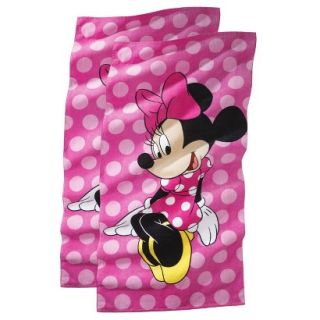 Disney Minnie Mouse Beach Towel   2 pack