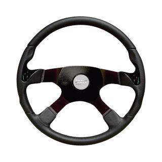 Grant Products Stealth Series Leather Grip Steering Wheel   4 Spoke, 17 3/4