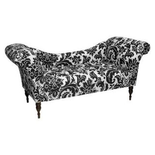 Skyline Chaise Lounge Ecom Tufted Chaise 6006 Fiorenza Black White Upholstered