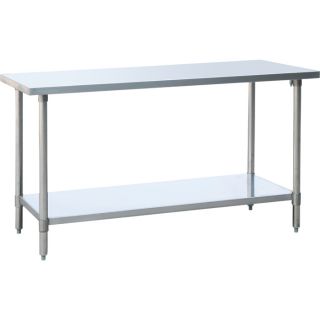 Roughneck Stainless Steel Work Table   72 Inch W x 24 Inch D x 35 Inch H