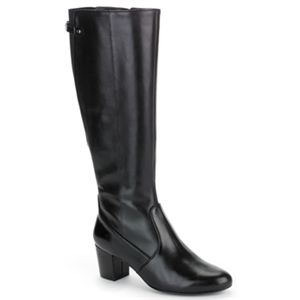 Rockport Womens Phaedra Tall Boot Black Boots, Size 10 M   V74672