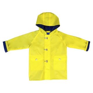 Raindrops Infant Toddler Boys Raincoat   Yellow 2T