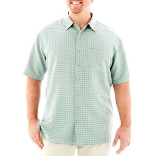 Van Heusen Short Sleeve Modern Woven Shirt Big and Tall, Aq Gshl Bl, Mens