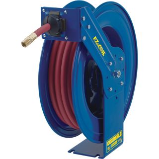 Coxreels Air Hose Reel With Hose   3/8 Inch x 50ft. Hose, Max. 300 PSI