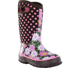 Girls Bogs Flower Dot   Coffee Boots