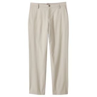 Merona Mens Ultimate Flat Front Pants   Oyster 33x32