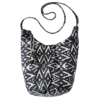 Mossimo Supply Co. Slouchy Printed Crossbody Handbag   Black
