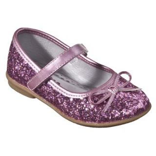 Toddler Girls Cherokee Jaray Glitter Ballet Shoes   Pink 5