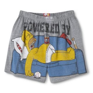 Mens The Simpsons Boxers   Gray L