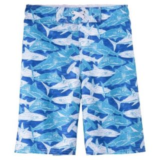 Boys Shark Swim Trunk   Blue M