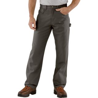 Carhartt Loose Fit Canvas Carpenter Jean   Charcoal, 34 Inch Waist x 36 Inch