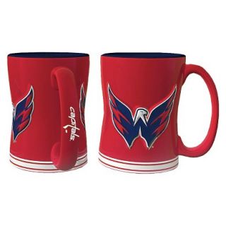 Boelter Brands NHL 2 Pack Washington Capitals Sculpted Coffee Mug   Red (14 oz)