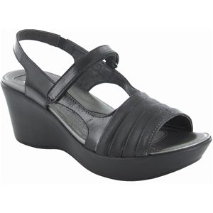 Naot Womens Gallus Black Madras Brushed Black Shoes, Size 40 M   38034 NS6