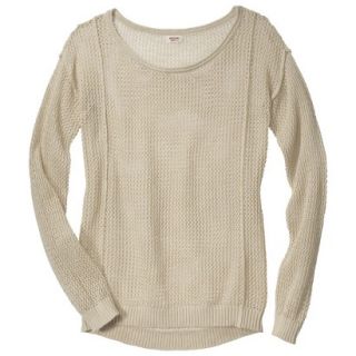 Mossimo Supply Co. Juniors Mesh Sweater   Cream S(3 5)