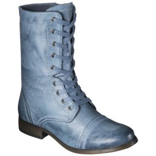 Womens Mossimo Supply Co. Khalea Combat Boots   Blue 6.5