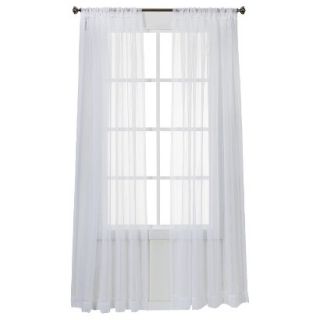 Threshold Stripe Window Sheer   White (54x95)