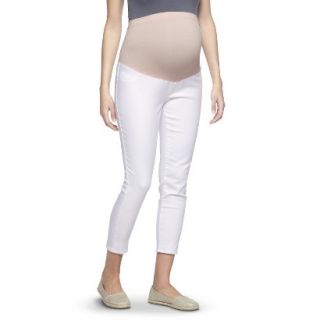 Liz Lange for Target Maternity Over Belly Skinny Pants   White M