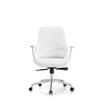 Whiteline Imports Natasha Mid Back Office Chair VC 1173P BLK / VC 1173P WHT C