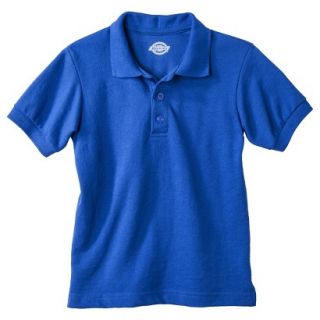 Dickies Boys School Uniform Short Sleeve Pique Polo   Blue 4