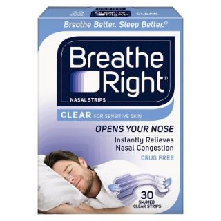 Breathe Right Nasal Strips Clear (Small/Medium)   30 count
