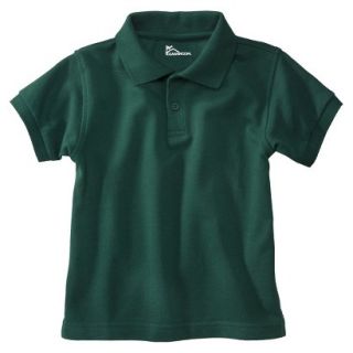 Toddler School Uniform Short Sleeve Pique Polo   Hunter Green 4T