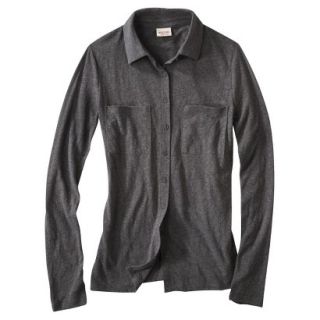 Mossimo Supply Co. Juniors Knit Equipment Shirt   Flat Gray S(3 5)
