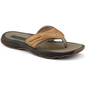 Sperry Top Sider Mens Outer Banks Thong Tan Sandals, Size 8 M   1049667