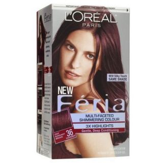 LOreal Feria Multi Faceted Shimmering Permanent Color   Deep Burgundy Brown