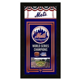 MLB New York Mets Framed Championship Banner