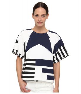 See by Chloe L616601M1159 Womens Short Sleeve Pullover (White)
