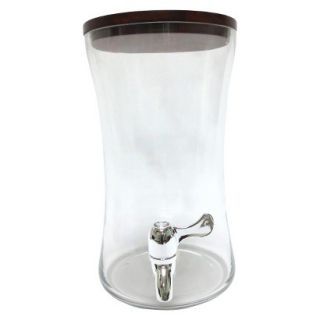 Threshold Glass Beverage Dispenser with Acacia Lid