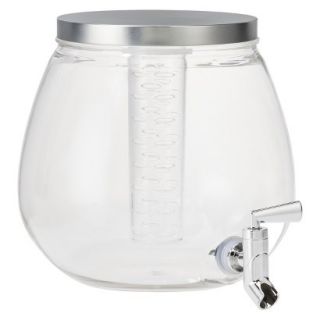 Threshold O Shaped Beverage Dispenser with Metal Lid and Infuser