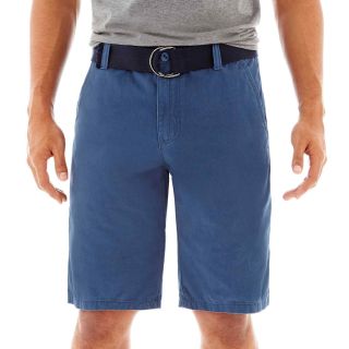 Plugg Belted Bassett Shorts, Blue, Mens