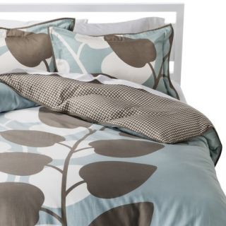 Room 365 Shadow Leaves Duvet Cover Cover Set   Blue (Twin)