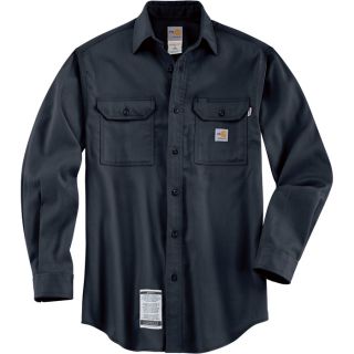 Carhartt Flame Resistant Work Dry Twill Shirt   Navy, 3XL Tall, Model FRS003