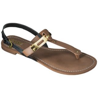 Womens Mossimo Avery T Strap Sandal   Cognac 7