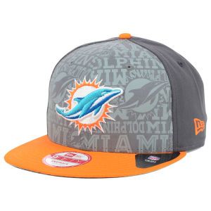 Miami Dolphins New Era 2014 NFL Draft Graphite 9FIFTY Snapback Cap