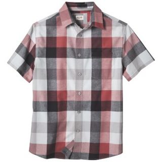 Mossimo Supply Co. Mens Short Sleeve Button Down   Aura Red M