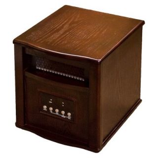 Walnut Indoor Space Heater with Remote