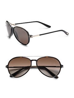 Tom Ford Eyewear Ramone Aviator Sunglasses   Brown