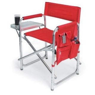 Picnic Time Sports Chair with Table and Pockets   Red