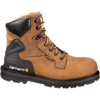 Carhartt 6 Inch Waterproof Work Boot   Bison Brown, Size 9 1/2, Model CMW6220