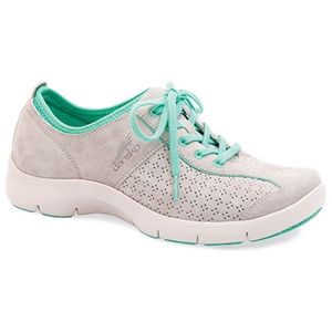 Dansko Womens Elise Grey Seafoam Suede Shoes, Size 36 M   4401 242443
