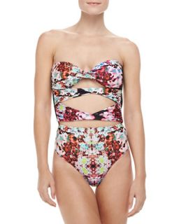 Womens Tigre Floral Print One Piece Swimsuit   6 Shore Road