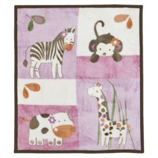 CoCalo Baby Soft & Cozy Blanket   Jacana Brown,Pink,Purple